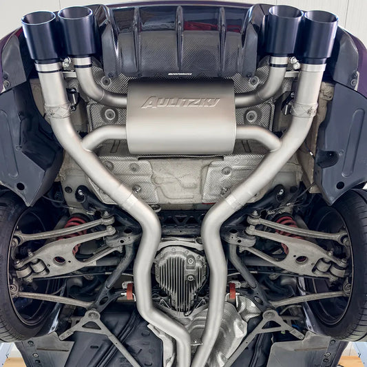 Aulitzky Exhaust | ECE Klappenabgasanlage 3" (76mm) ab OPF | passend für BMW M2 Competition/CS (F87) S55