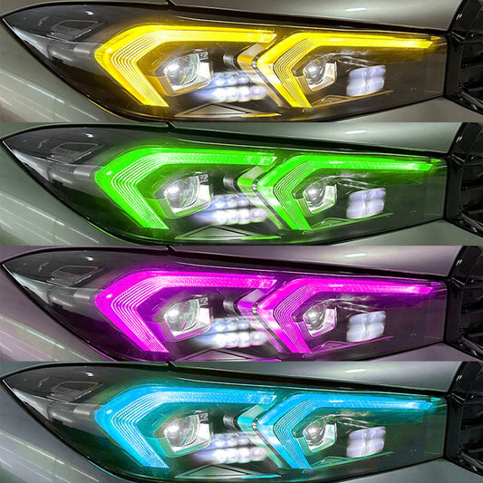 TNF RGBW DRL Farbwechsel Tagfahrlichter Module passend für BMW 3er (G20) Baujahr 23-25