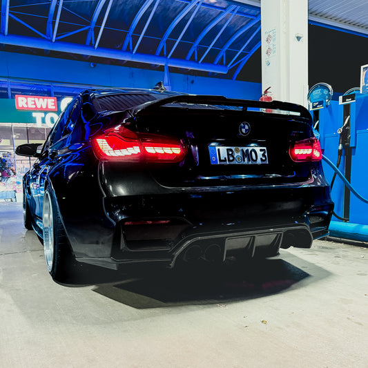 TNF+ 3-piece rear diffuser carbon suitable for BMW (F80/F82/F83)