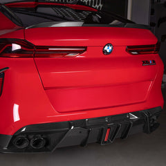 TNF+ SOOQOO Heckdiffusor mit LED Carbon passend für BMW X6 (F96/F96 Facelift)