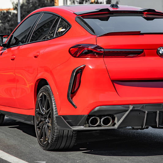 TNF+ SOOQOO Heckansatz Carbon passend für BMW X6 (F96/F96 Facelift)