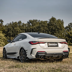 TNF+ SOOQOO Heckdiffusor Carbon passend für BMW 4er (G22 G23)