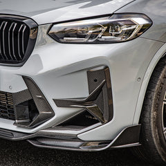 TNF+ SOOQOO Front Canards Carbon passend für BMW X3 M (F97) X4 M (F98) Facelift