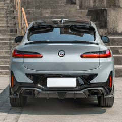 TNF+ SOOQOO Heckdiffusor ohne Licht Carbon passend für BMW X4 (G02) Facelift