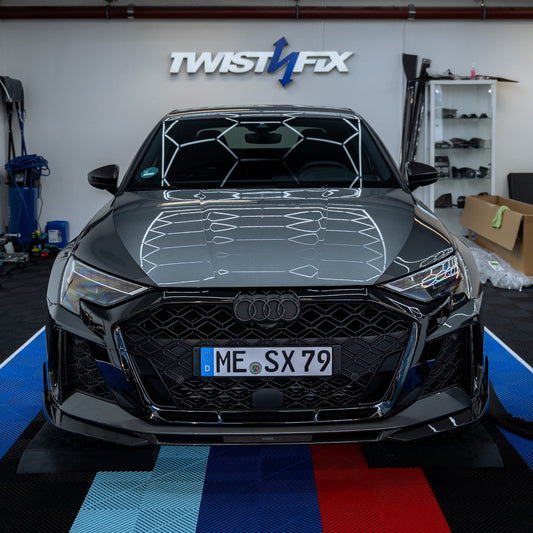 TNF+ SOOQOO Frontspoiler Carbon passend für Audi RS3 (8Y) - Facelift