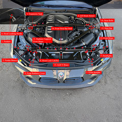 Downstar Deluxe Dress Up Hardware Kit Motorraum passend für BMW M3 (G80/G81) M4 (G82/G83)
