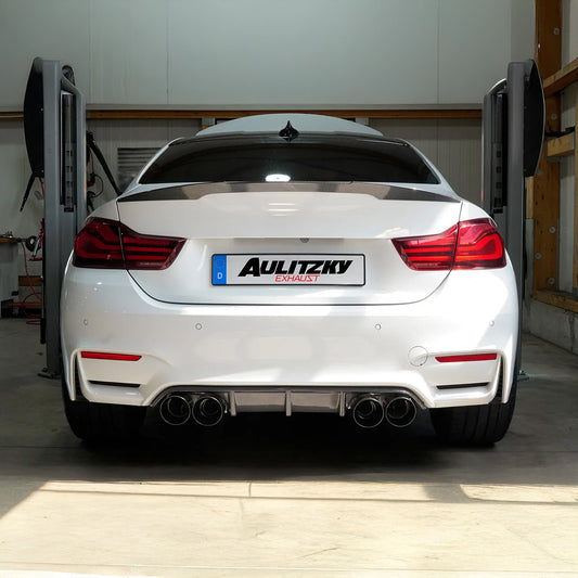 Aulitzky Exhaust | ECE Klappenabgasanlage 3" (76mm) ab Kat/OPF | passend für BMW M3/M4 inkl. Competition/CS (F80/F82/F83) S55