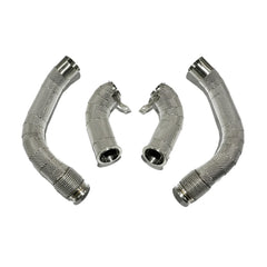 Aulitzky Exhaust | Downpipe 3" (76mm) | passend für BMW M5/M8 (F90/F91/F92/F93) S63 | Motorsportartikel