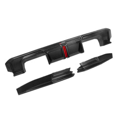 TNF+ SOOQOO Heckdiffusor Set mit Licht Carbon passend für BMW M3 (G80/G81) M4 (G82/G83)