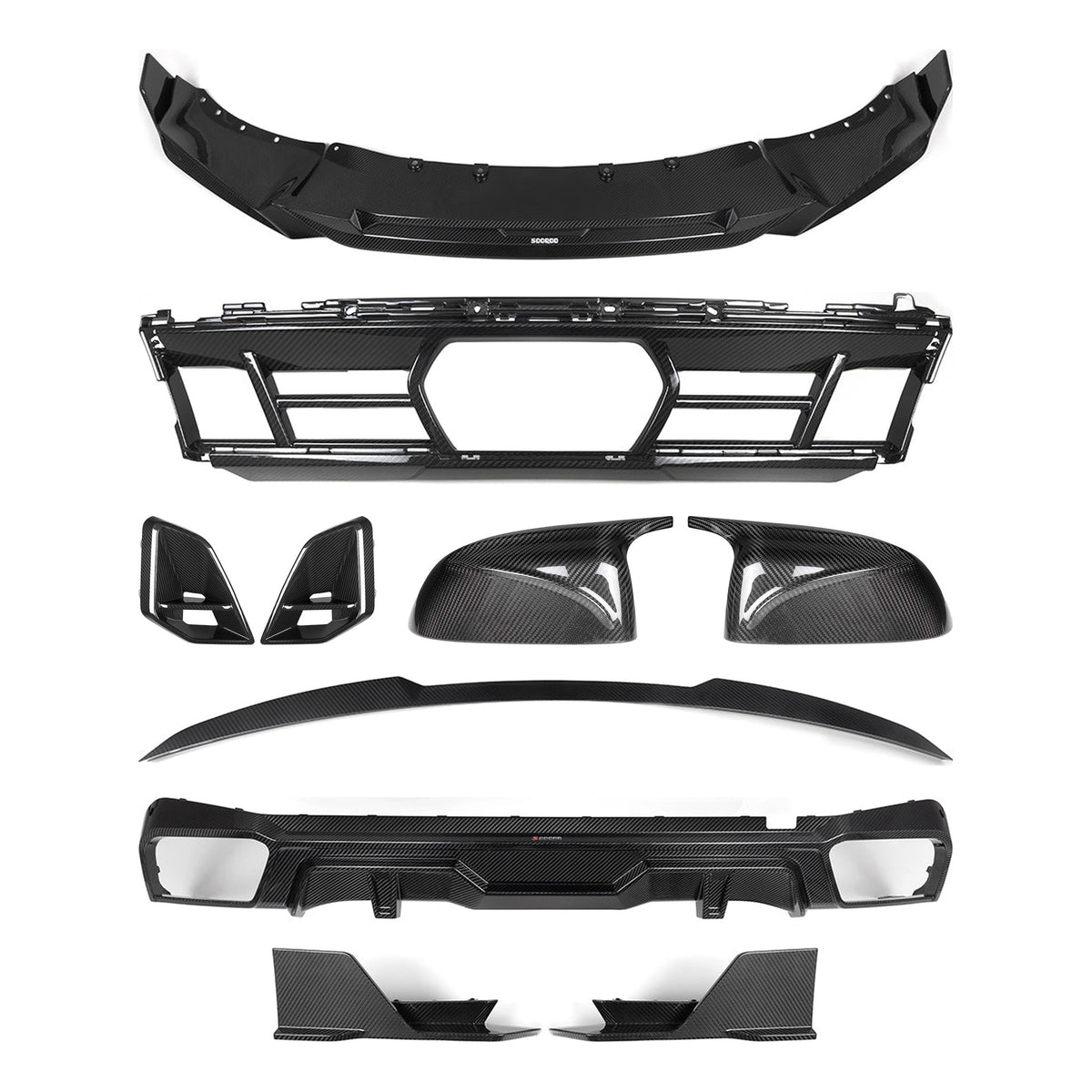 TNF+ SOOQOO Front-/Heck-Kit Carbon passend für BMW X5 (G05/G18 Facelift)