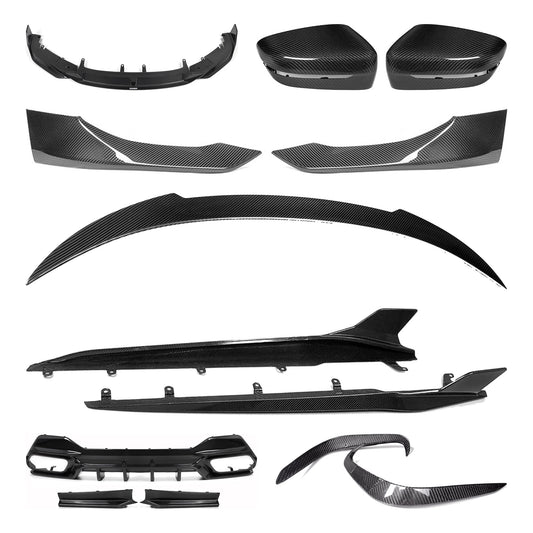 TNF+ SOOQOO Komplett-Kit Carbon passend für BMW 8er Coupé/Cabrio (G14/G15) – Coupé (G15)