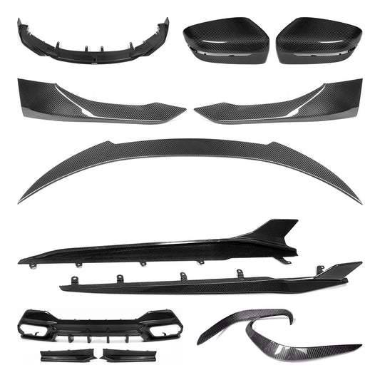 TNF+ SOOQOO Komplett-Kit Carbon passend für BMW 8er Coupé/Cabrio (G14/G15) – Cabrio (G14)