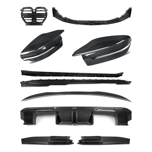 TNF+ SOOQOO Komplett-Kit Carbon passend für BMW M4 (G82/G83) – Cabrio (G83)