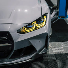 TNF Yellow Light daytime running light LED module set UK/EU with heat sink suitable for BMW (G80/G82/G83/G22)