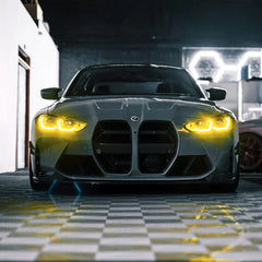 TNF Yellow Light daytime running light LED module set UK/EU with heat sink suitable for BMW (G80/G82/G83/G22)