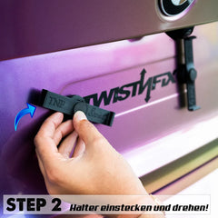 TwistNfix Universeller Kennzeichenhalter mit Zulassung