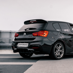 TNF Black Heck Spoiler in schwarz glanz passend für BMW 1er (F21/F22)