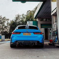 TNF+ LED rear diffuser made of carbon suitable for BMW (G80/G81/G82/G83)