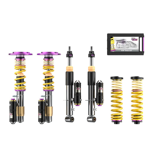 KW Gewindefahrwerk V4 Clubsport inkl. Stützlager (inkl. Stilllegung f. elektr. Dämpfer) passend für BMW M3 (G80) M4 (G82) xDrive