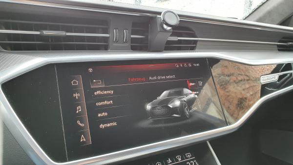 Mobile phone holder suitable for Audi A6-A7-RS6-RS7 C8 from 2019 Made in GERMANY