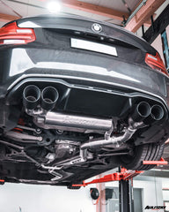 Aulitzky Exhaust | ECE Klappenabgasanlage 3,5" ab Kat | passend für BMW M2 (F87) N55