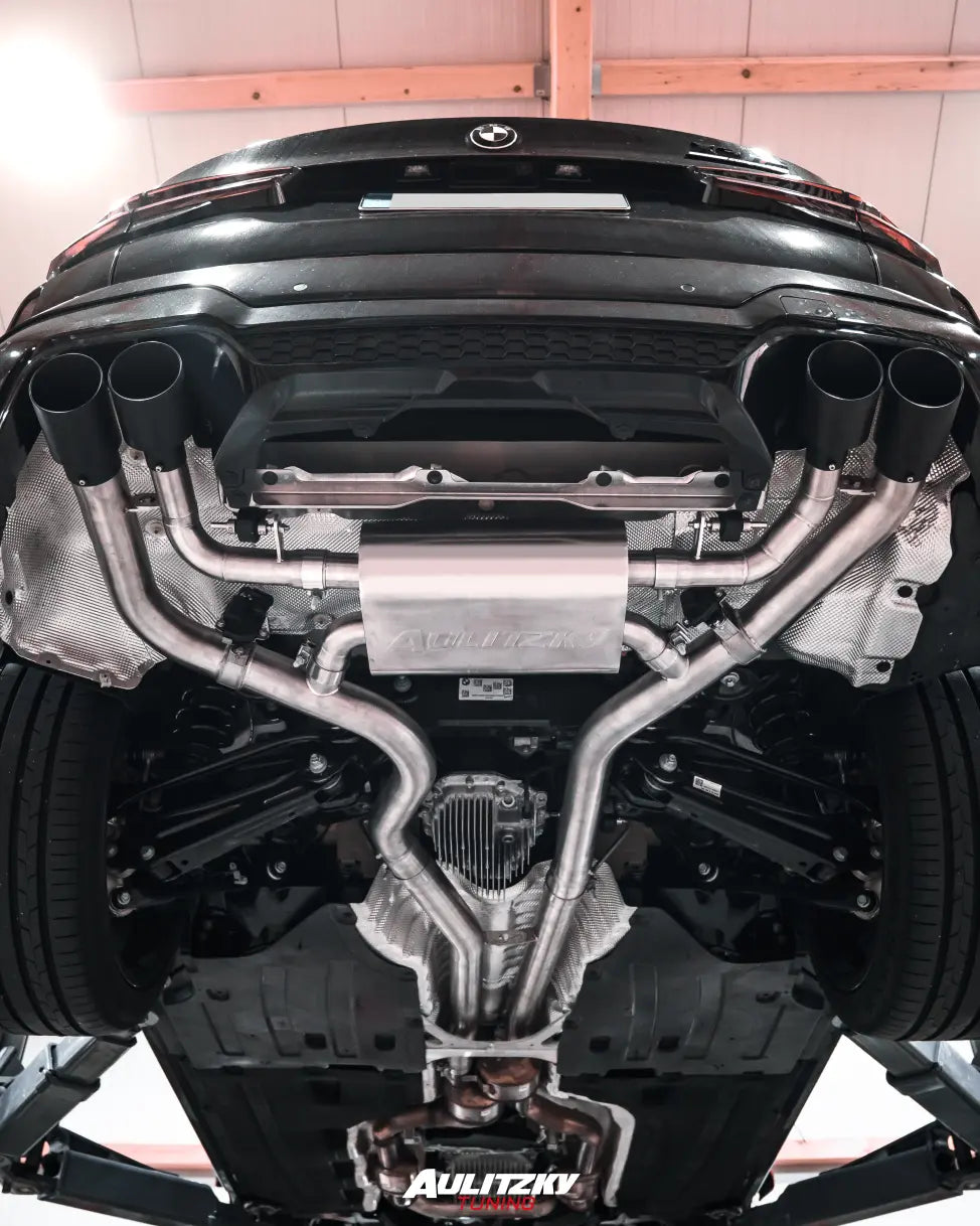 Aulitzky Exhaust | ECE exhaust system from OPF with flap control | Suitable for BMW X3M/X4M incl. Competition (F97/F98) S58