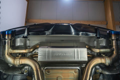 Aulitzky Exhaust | ECE Endschalldämpfer 3" (76mm) mit Klappensteuerung | passend für Toyota Supra 3.0 GR Legend (DB/A90) 340PS B58