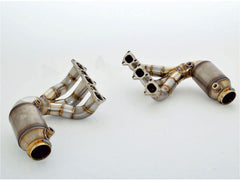 Aulitzky Exhaust | Manifold with 200 cells HJS sports cat | suitable for Porsche 911 (991.2) GT3 RS 520PS
