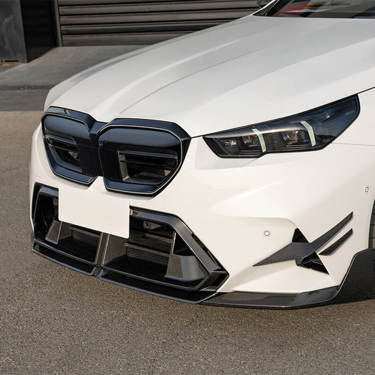 TNF+ SOOQOO Frontstoßstangen Einsatz mit Lamellen Carbon passend für BMW M5 (G90/G99)