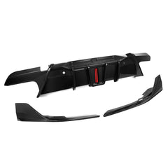 TNF+ SOOQOO Heckdiffusor mit LED Carbon passend für BMW X6 (F96/F96 Facelift)