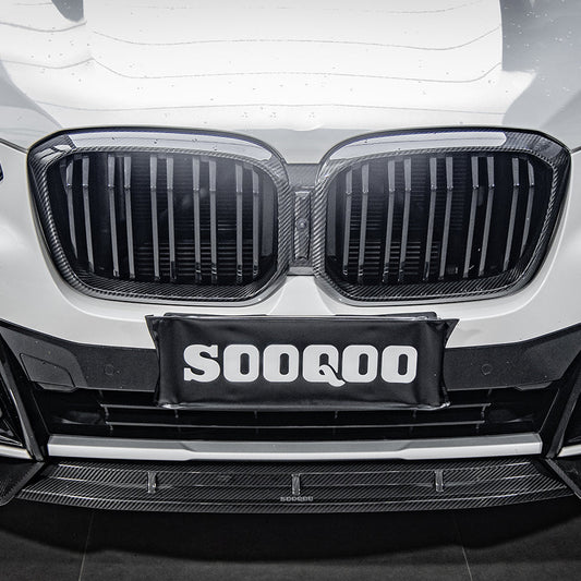 TNF+ SOOQOO Frontspoiler Carbon passend für BMW X3 (G01) X4 (G02) Facelift