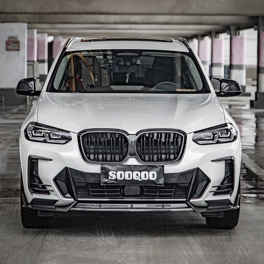 TNF+ SOOQOO Frontspoiler Carbon passend für BMW iX3 (G08i) Facelift