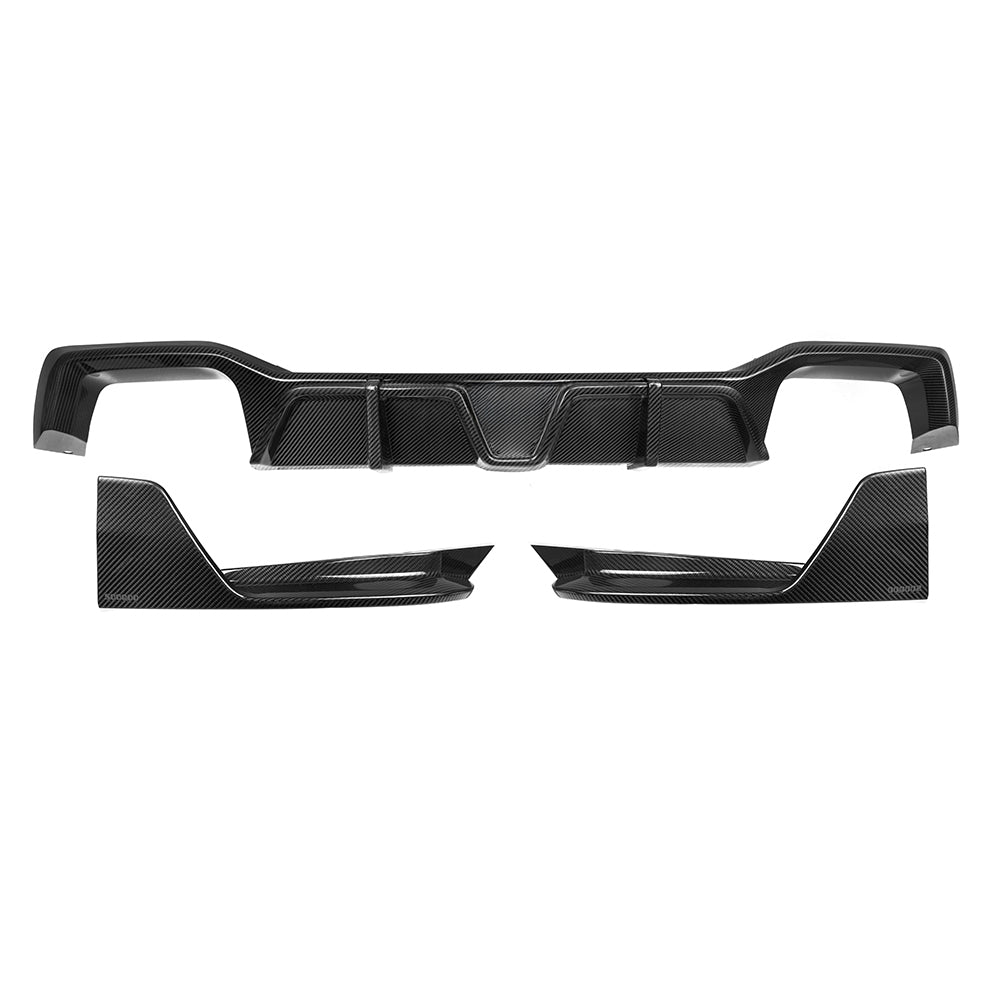 TNF+ SOOQOO Heckdiffusor ohne Licht Carbon passend für BMW X4M (F98) Facelift