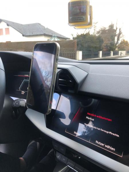 Mobile phone holder suitable for Audi A3-S3-RS3 8Y from 2020 - Made in Germany