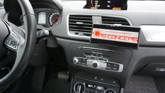 Mobile phone holder suitable for Audi Q3 8U BJ 11-18 Made in GERMANY