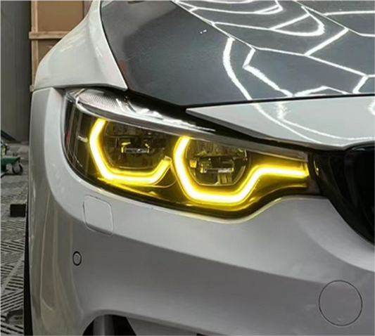 TNF Automatische Tagfahrlichter Module gelb weiß  / DRL Module yellow lights / 3 Modi passend für BMW M3 (F80) M4 (F82) 4er (F32/F33/F36) 3er (F34) Facelift Modelle
