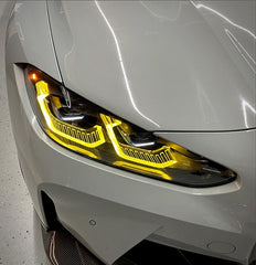 TNF Tagfahrlichter Module gelb / DRL Module yellow lights / 3 Modi passend für BMW M3 (G80/G81) M4 (G82/G83) Laserlicht Scheinwerfer