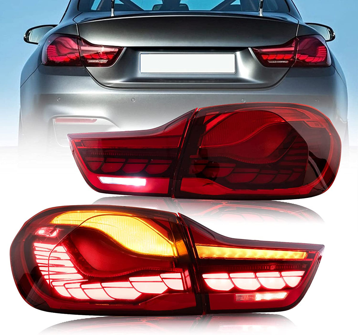 VLAND taillights O-LED suitable for BMW 4 Series F32, F33, F36, F82