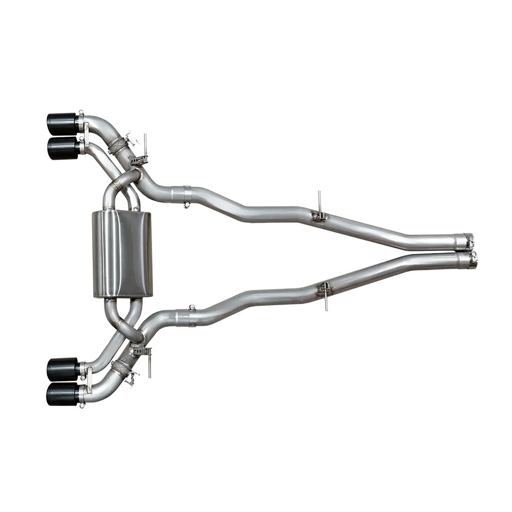 Aulitzky Exhaust | ECE exhaust system from cat/OPF with flap control | Suitable for BMW M5/M8 incl. Competition/CS (F90/F92) S63