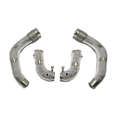 Aulitzky Exhaust | Downpipe 3" (76mm) | passend für BMW M5/M8 (F90/F91/F92/F93) S63 | Motorsportartikel