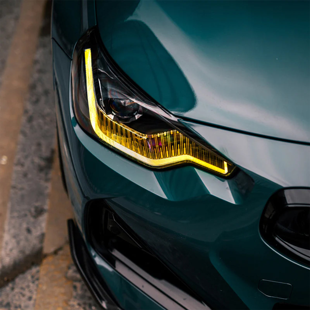 TNF DRLS LIGHTS including heat sink suitable for BMW yellow daytime running light LED module set (G87/G42)