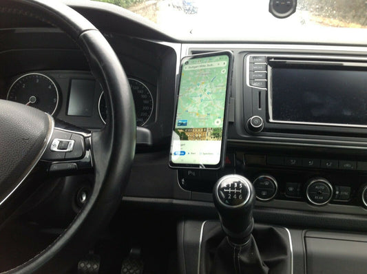 Mobile phone holder suitable for Volkswagen VW T6 from BJ. 2015 - Made in Germany