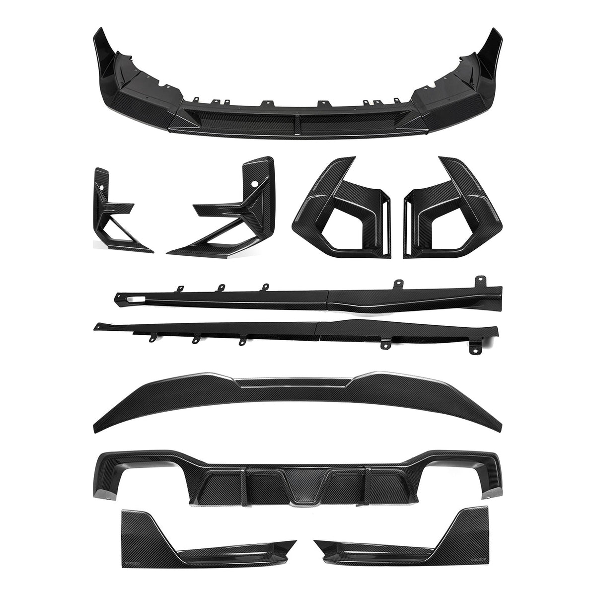 TNF+ SOOQOO Komplett-Kit Carbon passend für BMW X4 M (F98 Facelift)