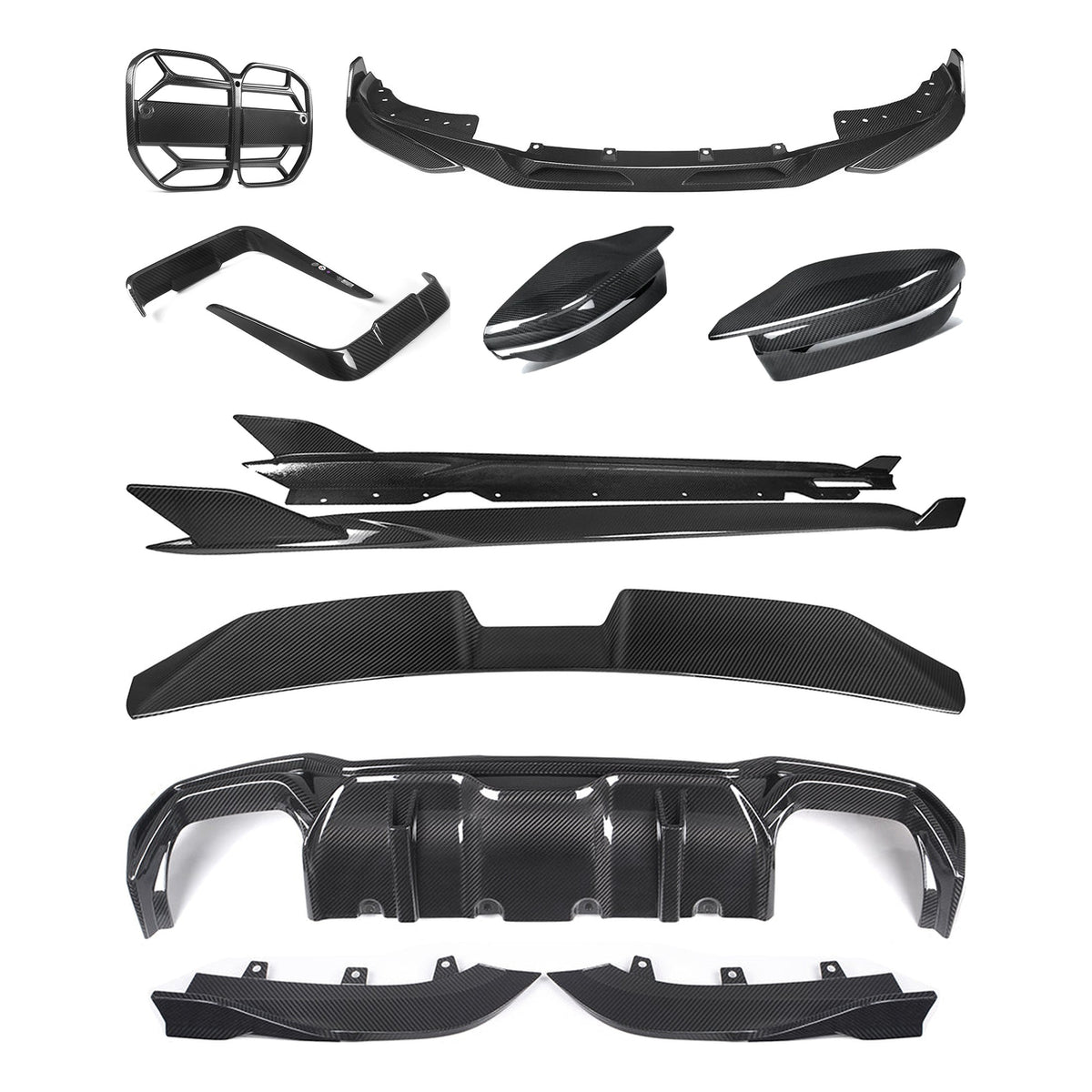 TNF+ SOOQOO Komplett-Kit Carbon passend für BMW 4er (G22/G23)