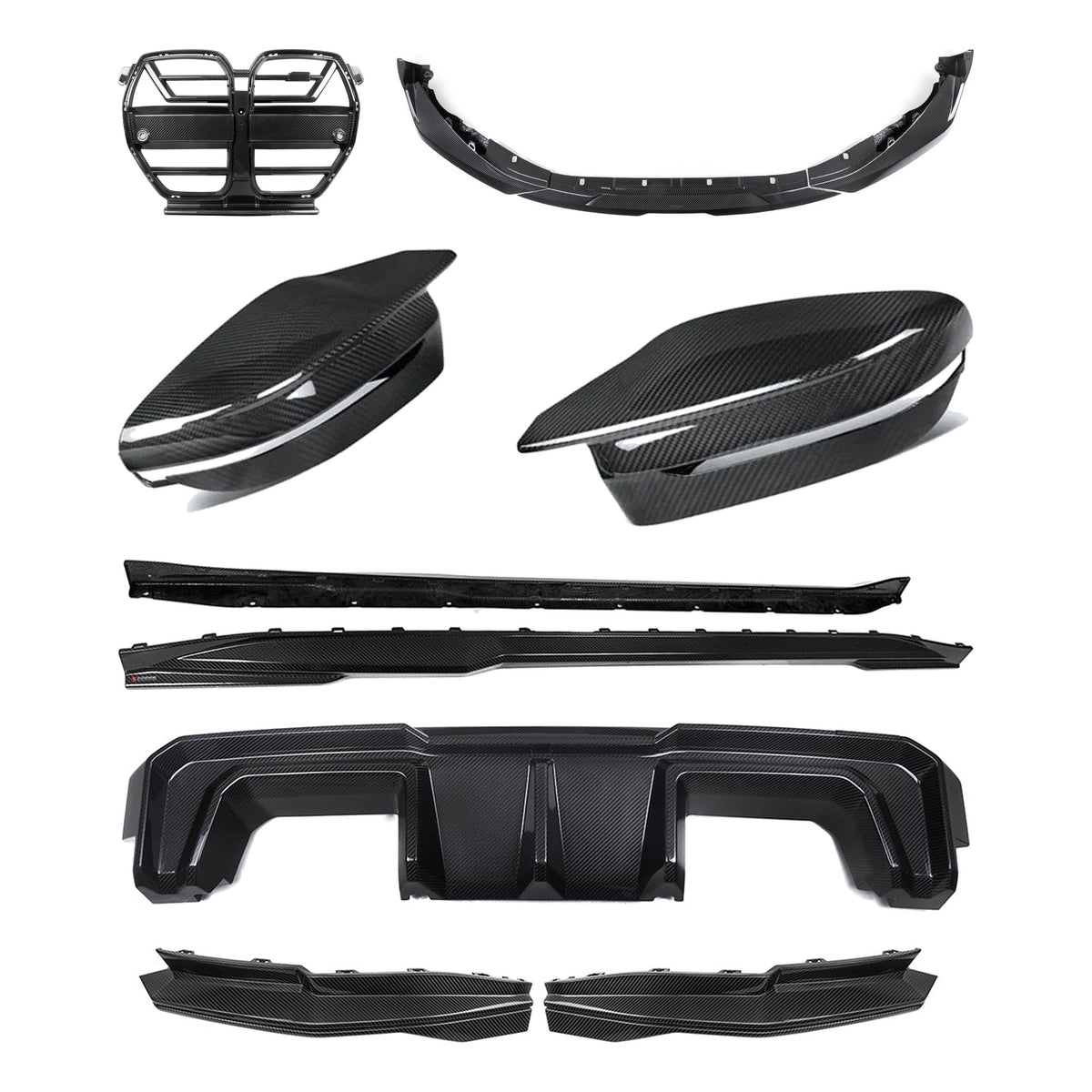 TNF+ SOOQOO B-Style Komplett-Kit Carbon passend für BMW M3 (G80/G81)