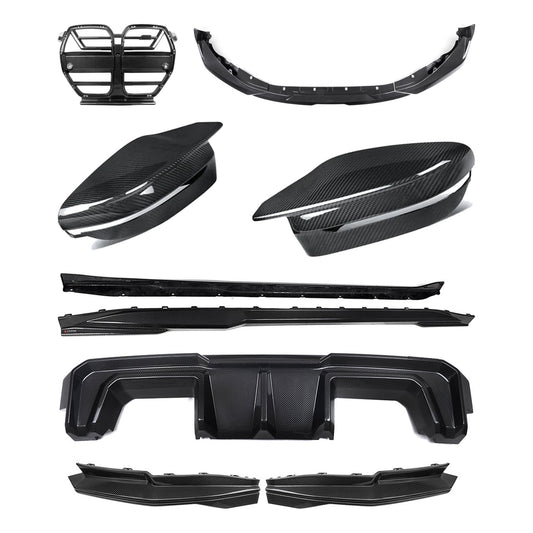 TNF+ SOOQOO B-Style Komplett-Kit Carbon passend für BMW M3 (G80/G81)