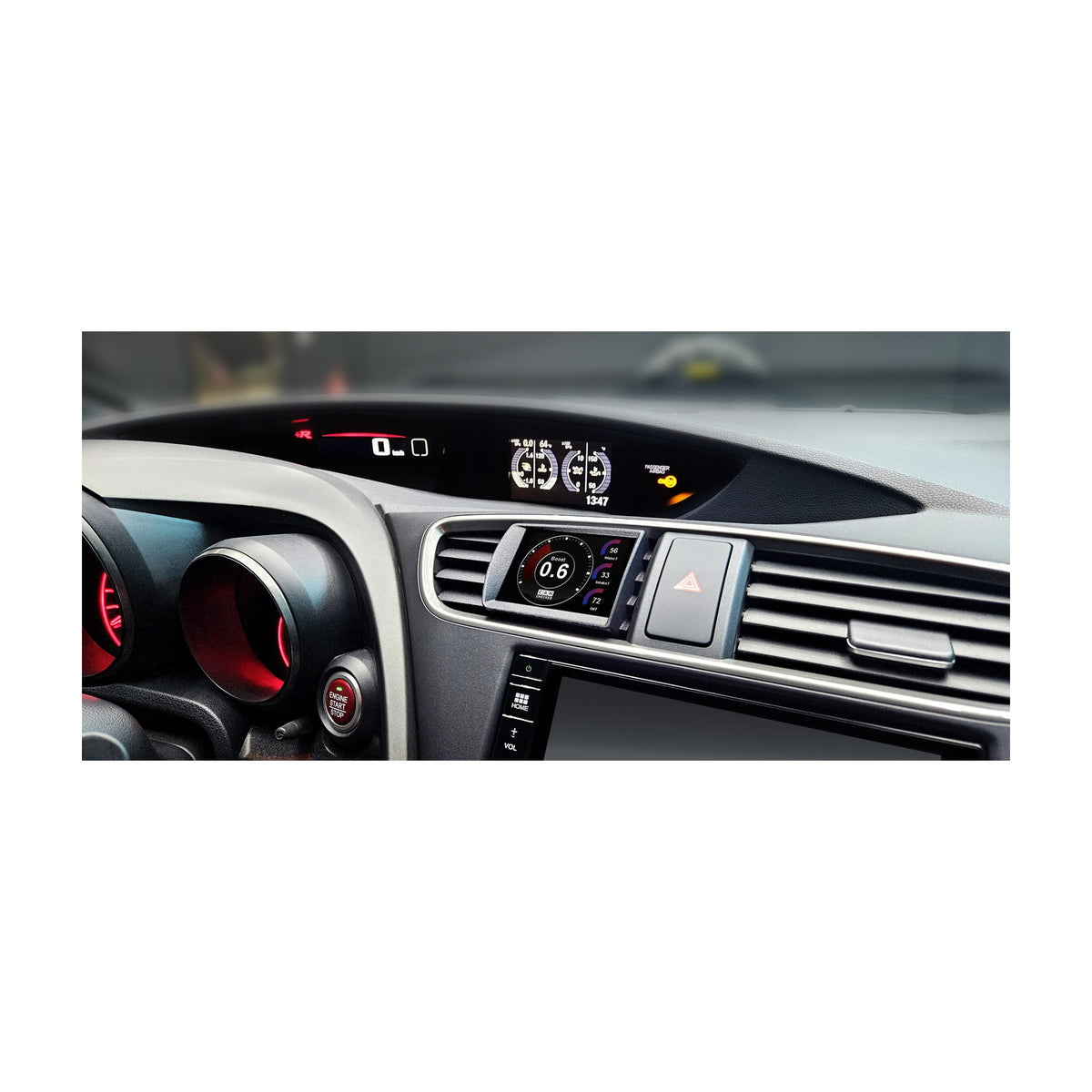 CANchecked Datendisplay MFD28 Gen2 passend für Honda Civic FK2 LHD