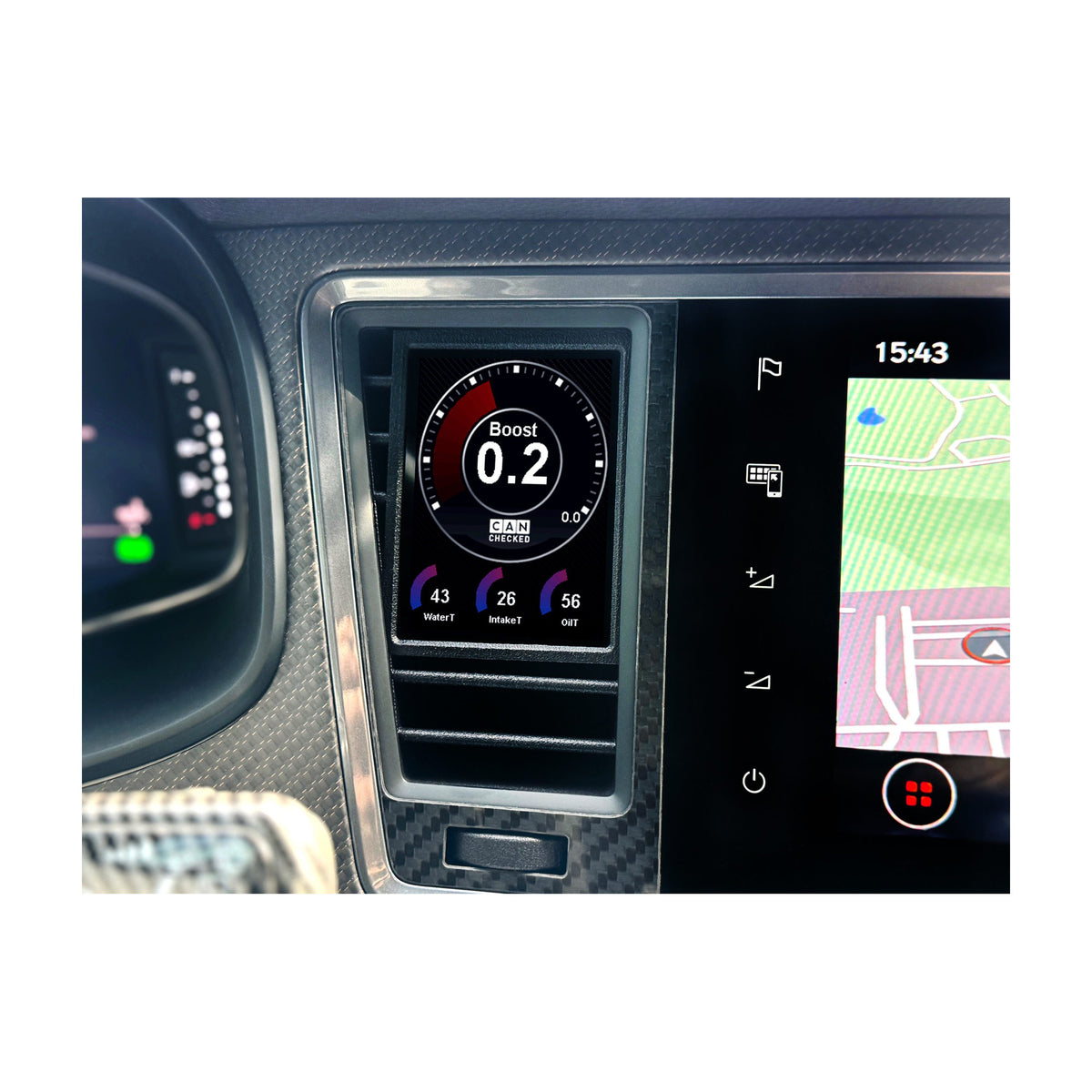 CANchecked Datendisplay MFD28 Gen2 passend für Seat/Cupra Ateca 5FP LHD
