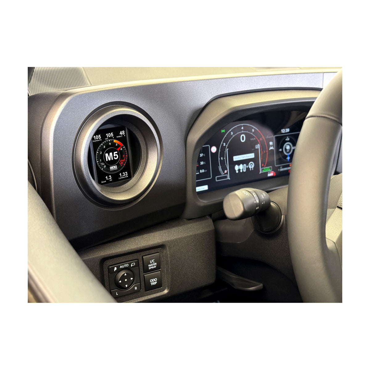 CANchecked Datendisplay MFD28 Gen2 passend für Toyota Yaris FL MK2/ GR86/ Subaru BRZ LHD/RHD