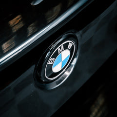 TNF Black rear badge surround in glossy black suitable for BMW 1 Series (F20/F21)